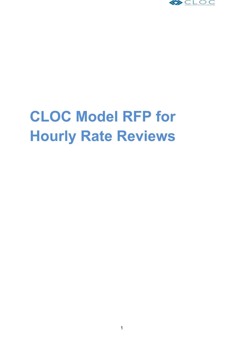 CLOC Model RFP For