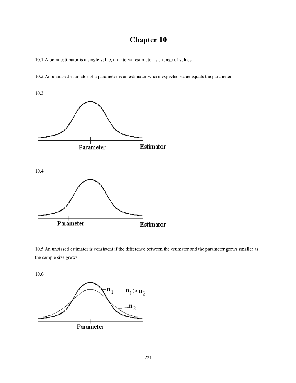 10.1 a Point Estimator Is a Single Value; an Interval Estimator Is a Range of Values