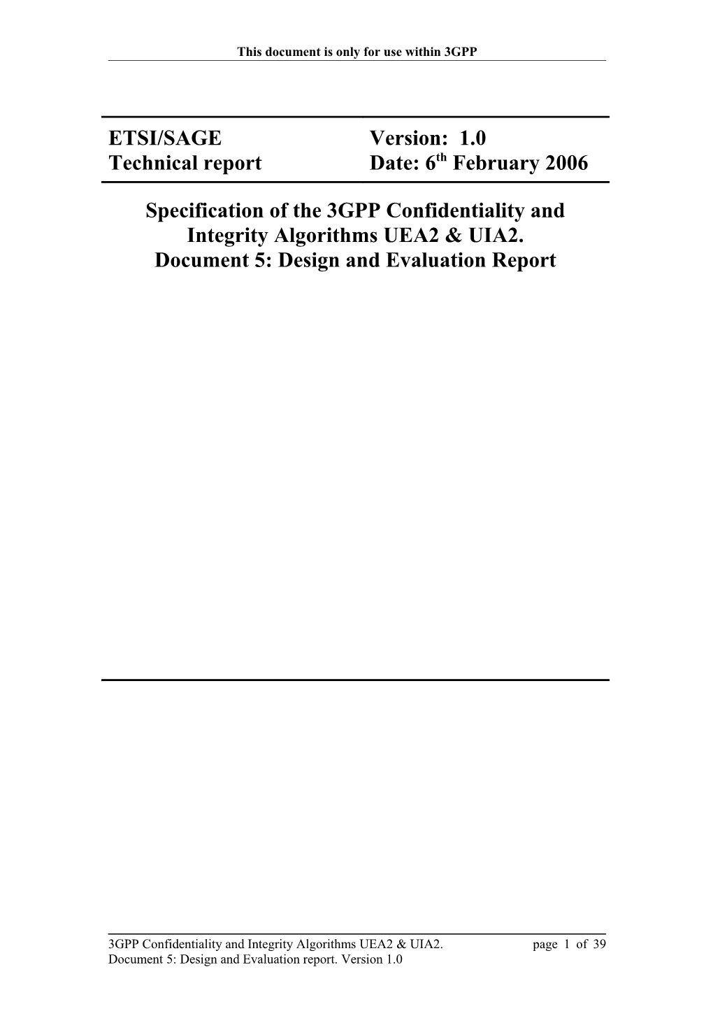 Public Evaluation Report UEA2/UIA2