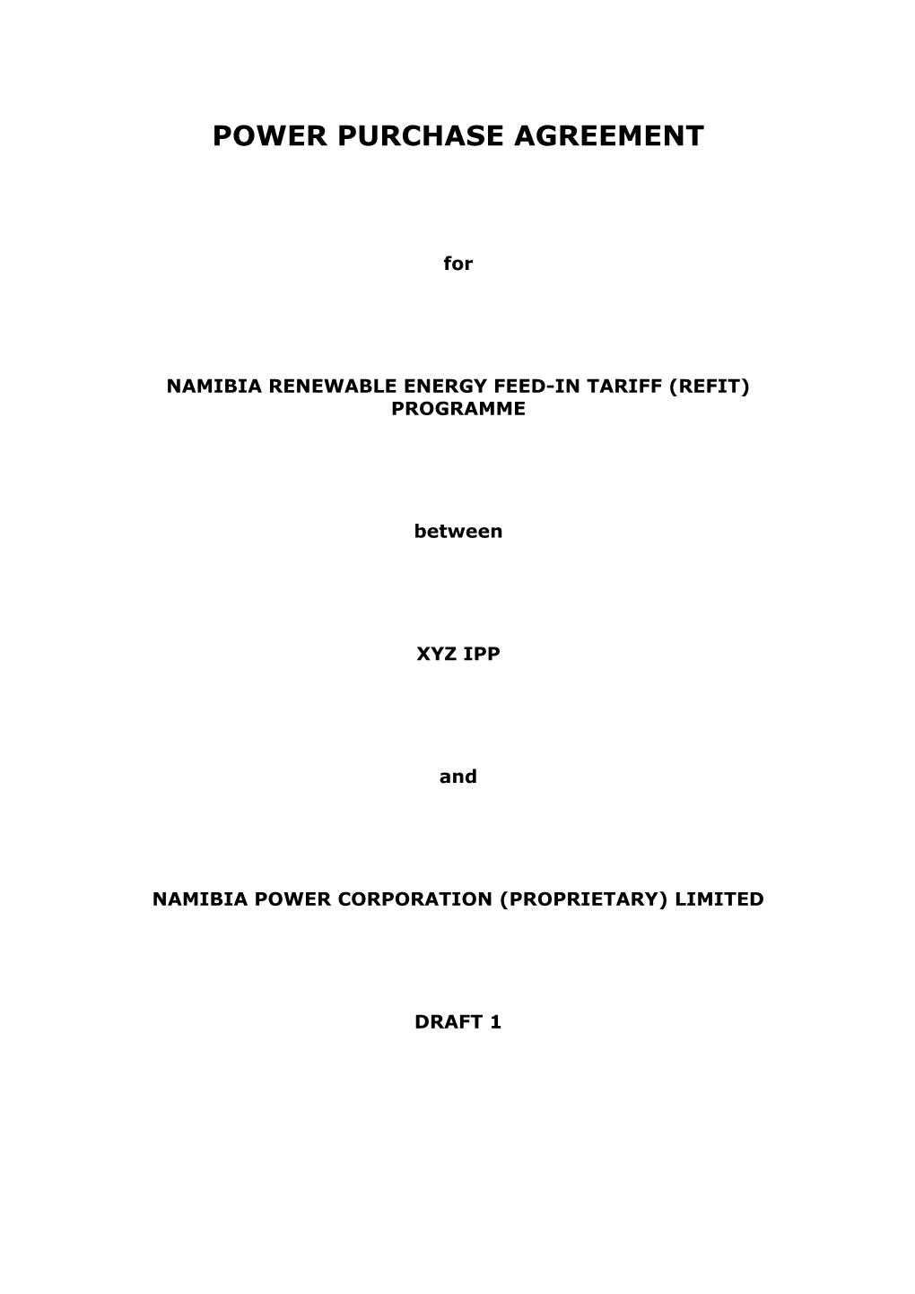 Power Purchase Agreement (Greenam Namibia) (00183894-5)