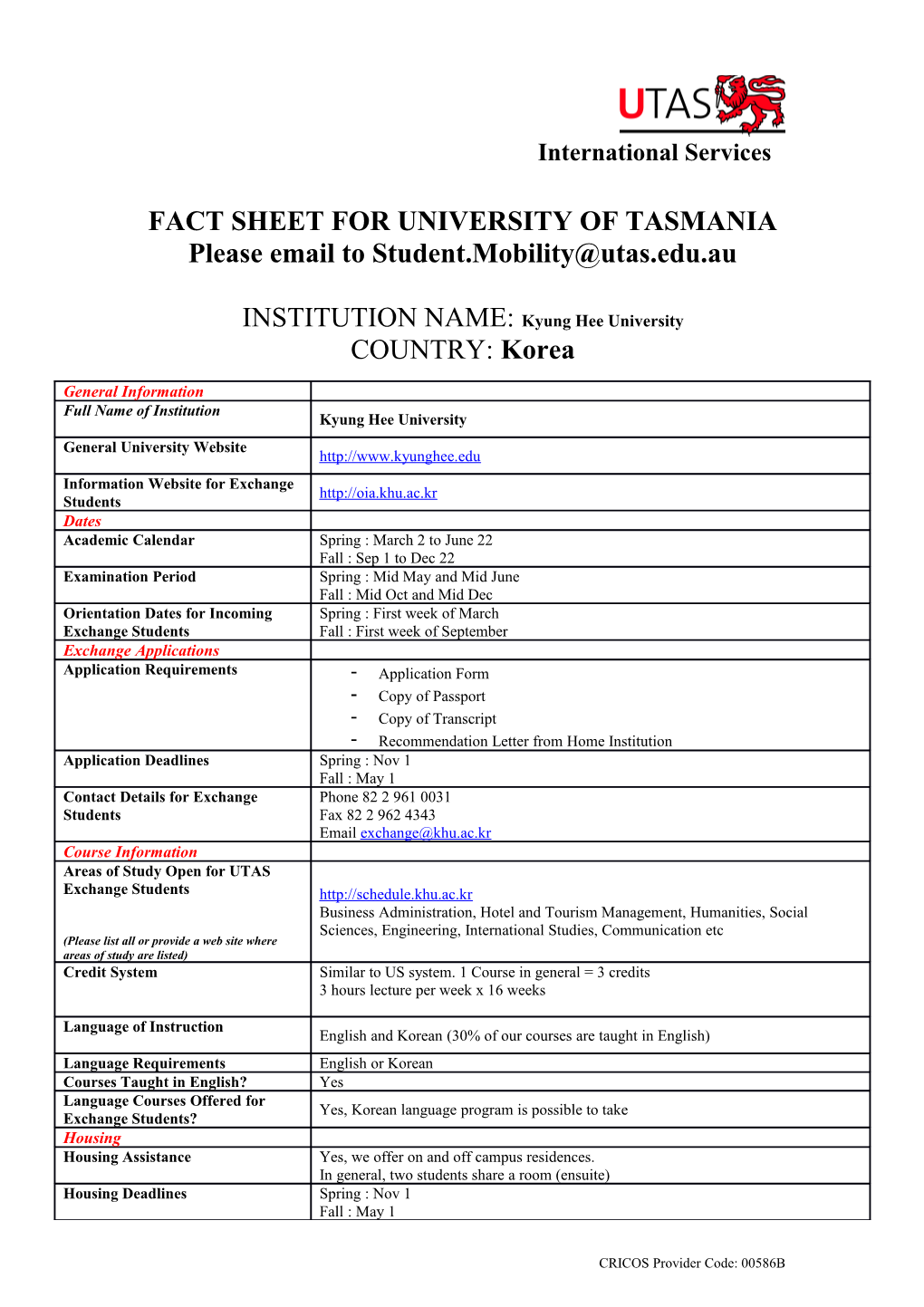 University of Tasmania s2