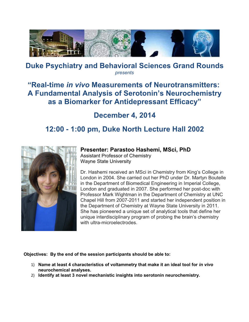 Duke Psychiatry and Behavioral Sciences Grand Rounds