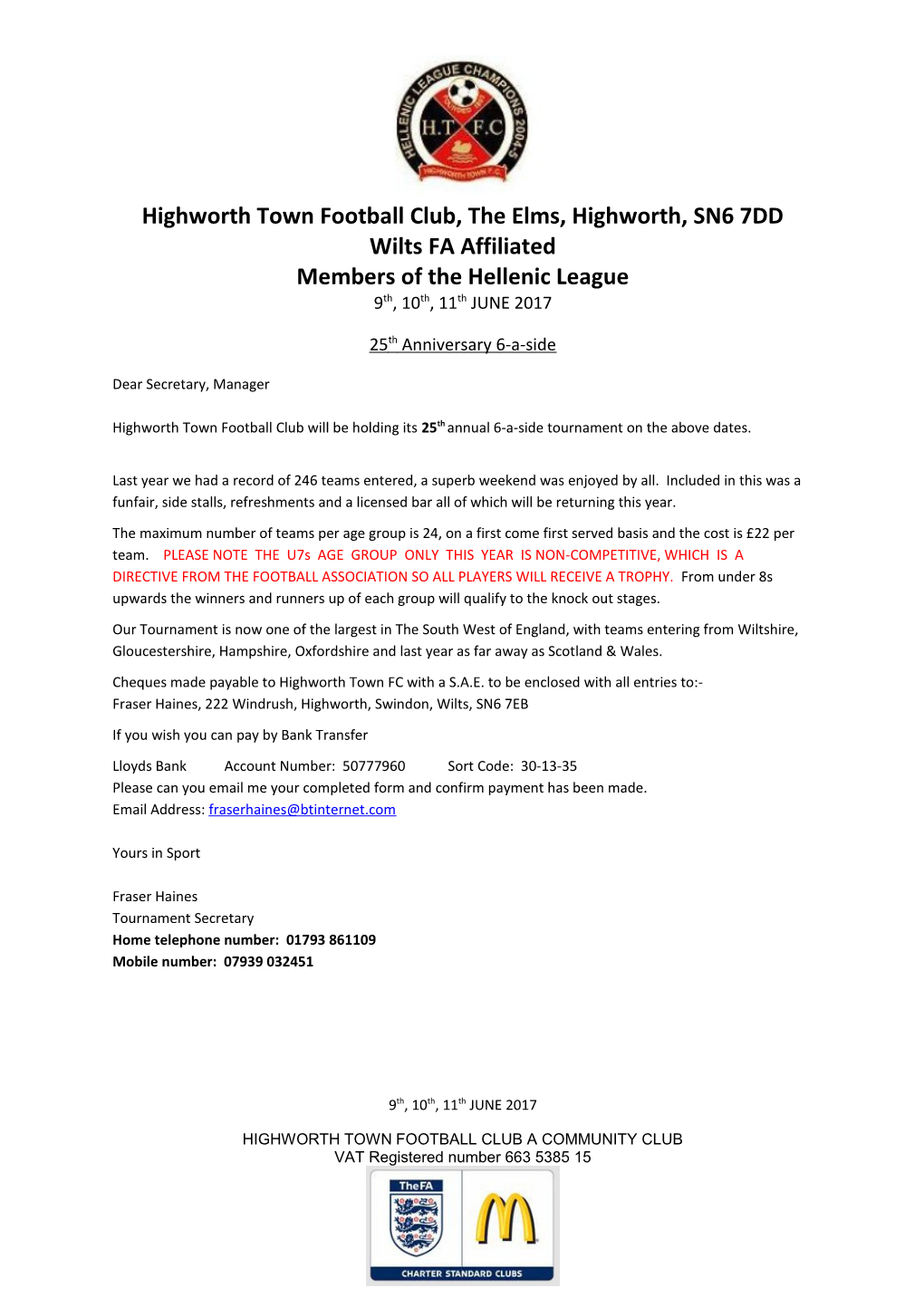Highworth Town Football Club, the Elms, Highworth, SN6 7DD