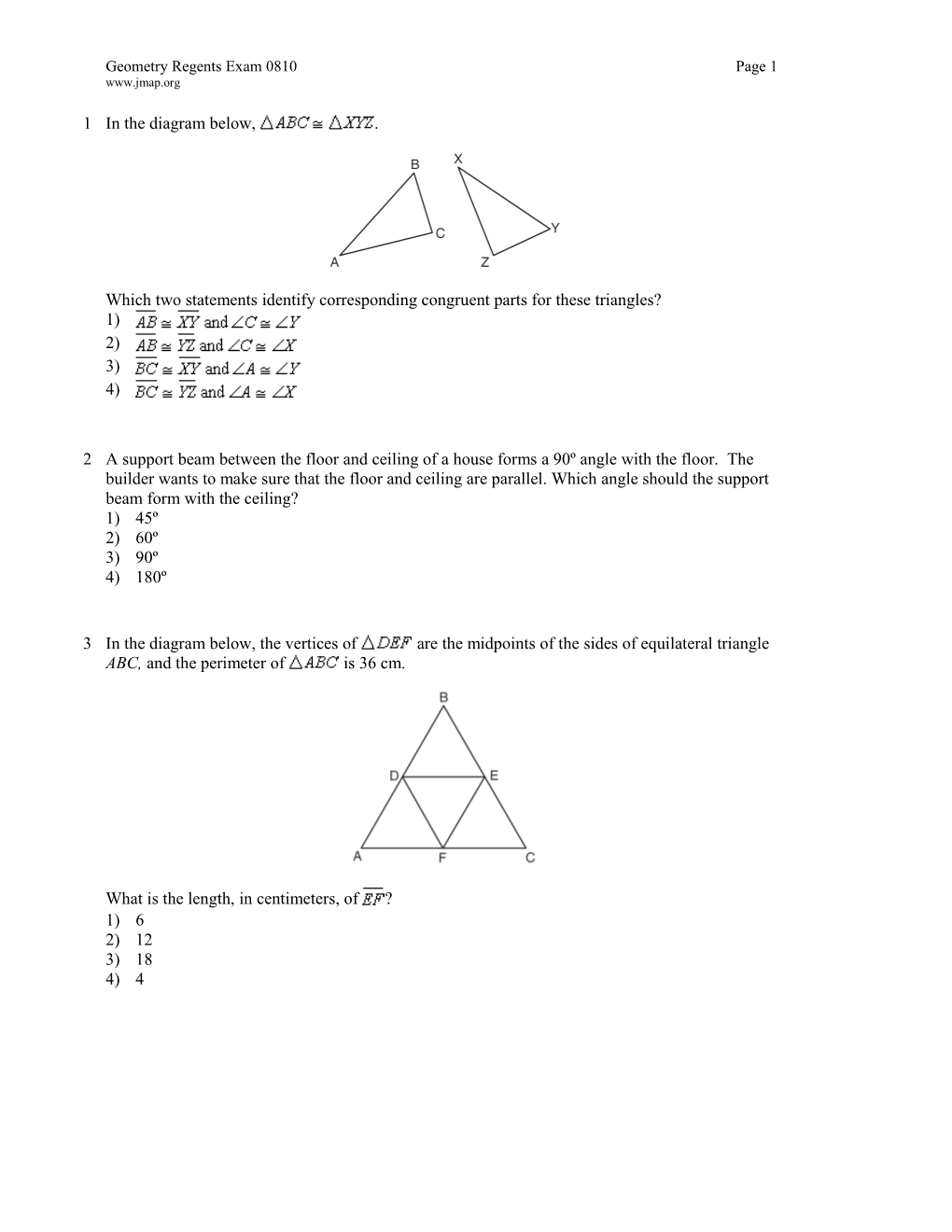 Geometry Regents Exam 0810 Page 2