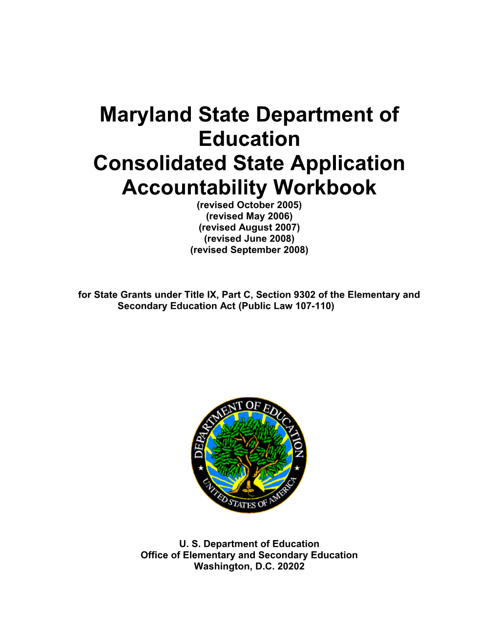 Consolidated State Application Accountability Workbook (MSWORD) s1