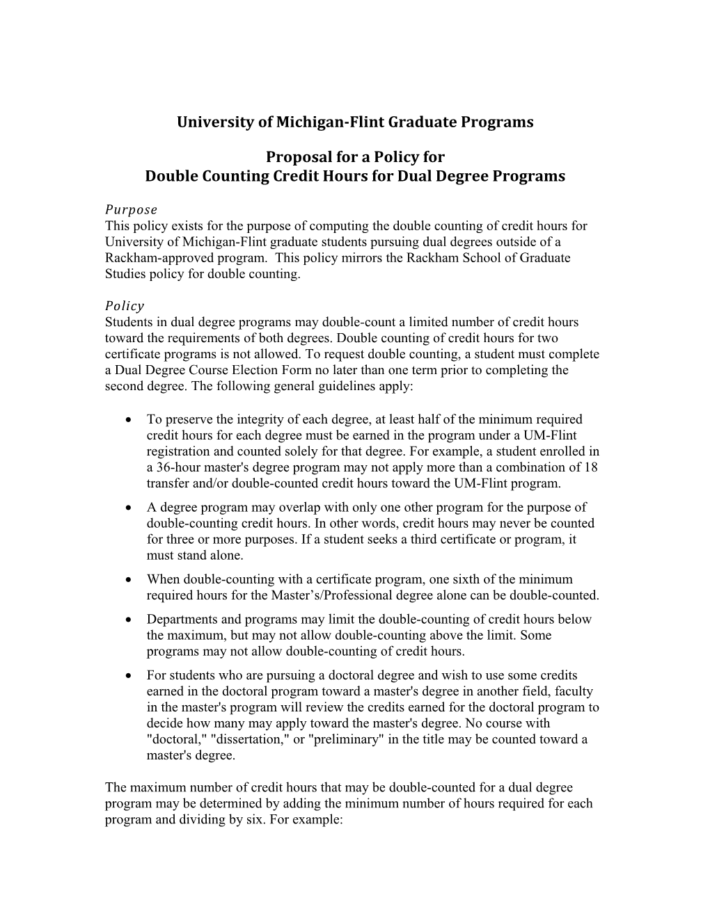 University of Michigan-Flint Graduate Programs