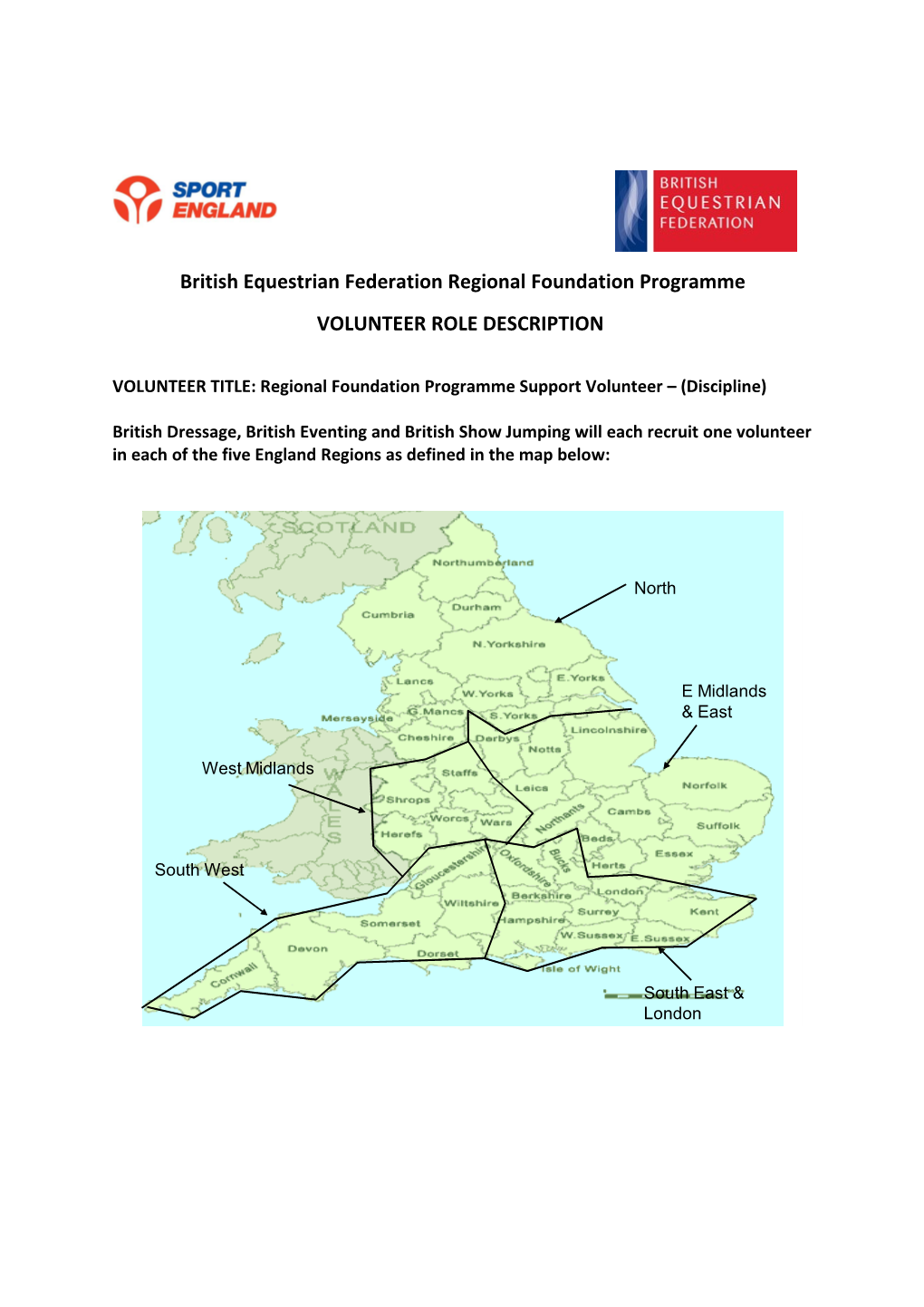 British Equestrian Federation Regional Foundation Programme