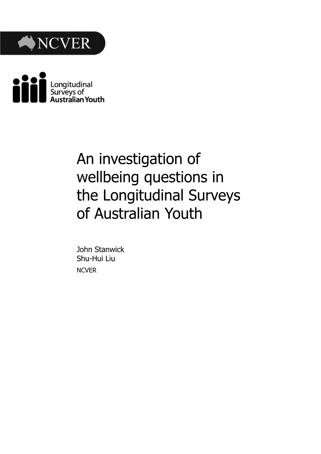 Investigation Wellbeing Questions