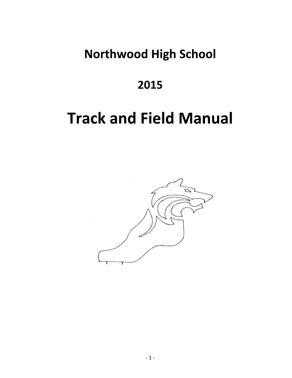 Track and Field Manual