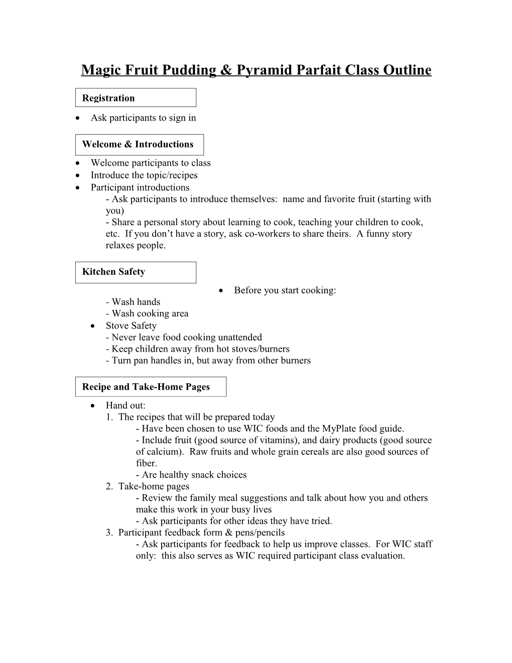 One Pan Spaghetti & Cheese Toast Class Outline