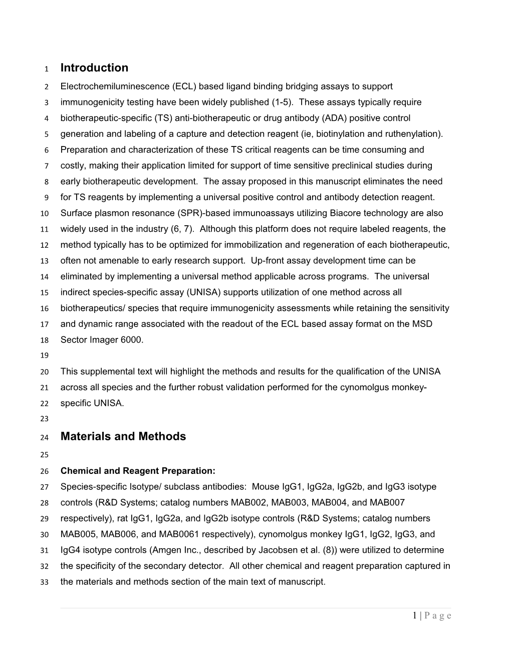 Chemical and Reagent Preparation