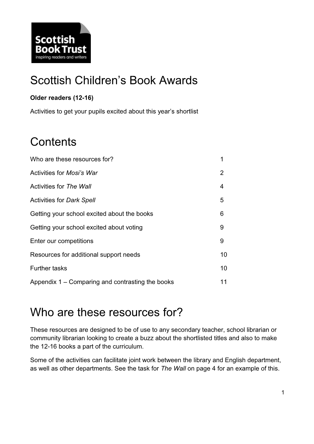 Scottish Children S Book Awards