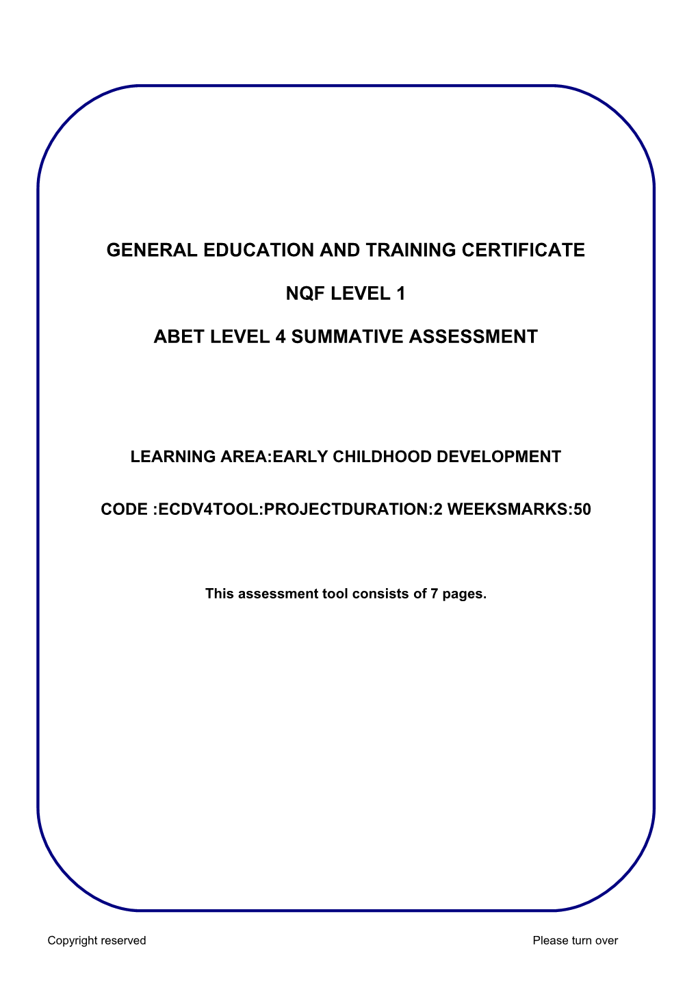 Abet Level 4 Summative Assessment s3