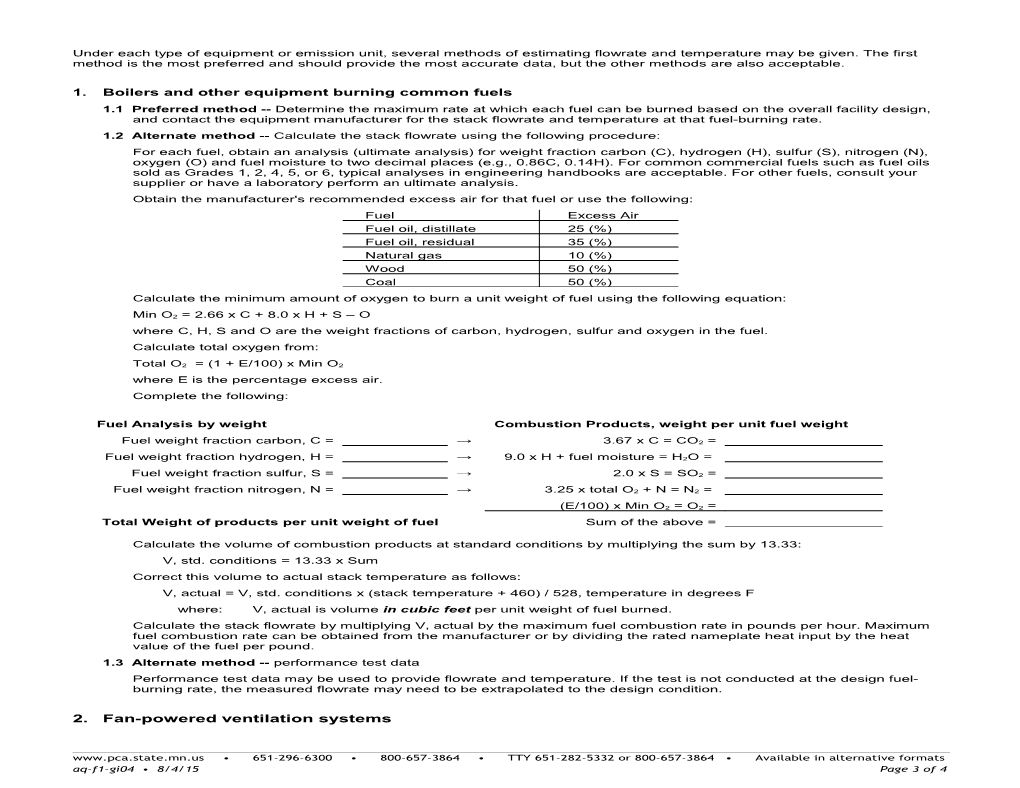 GI-04 Stack/Vent (SV) Information - Air Quality Permit Program Form