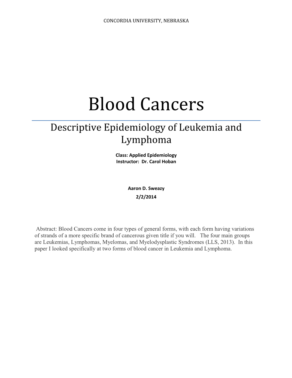 Blood Cancer Types 7