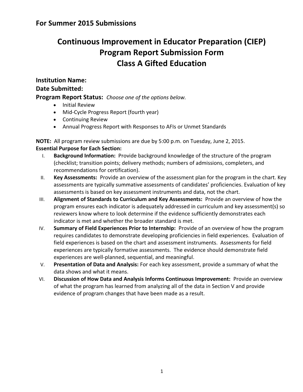 CIEP Template 43 Gifted 2015