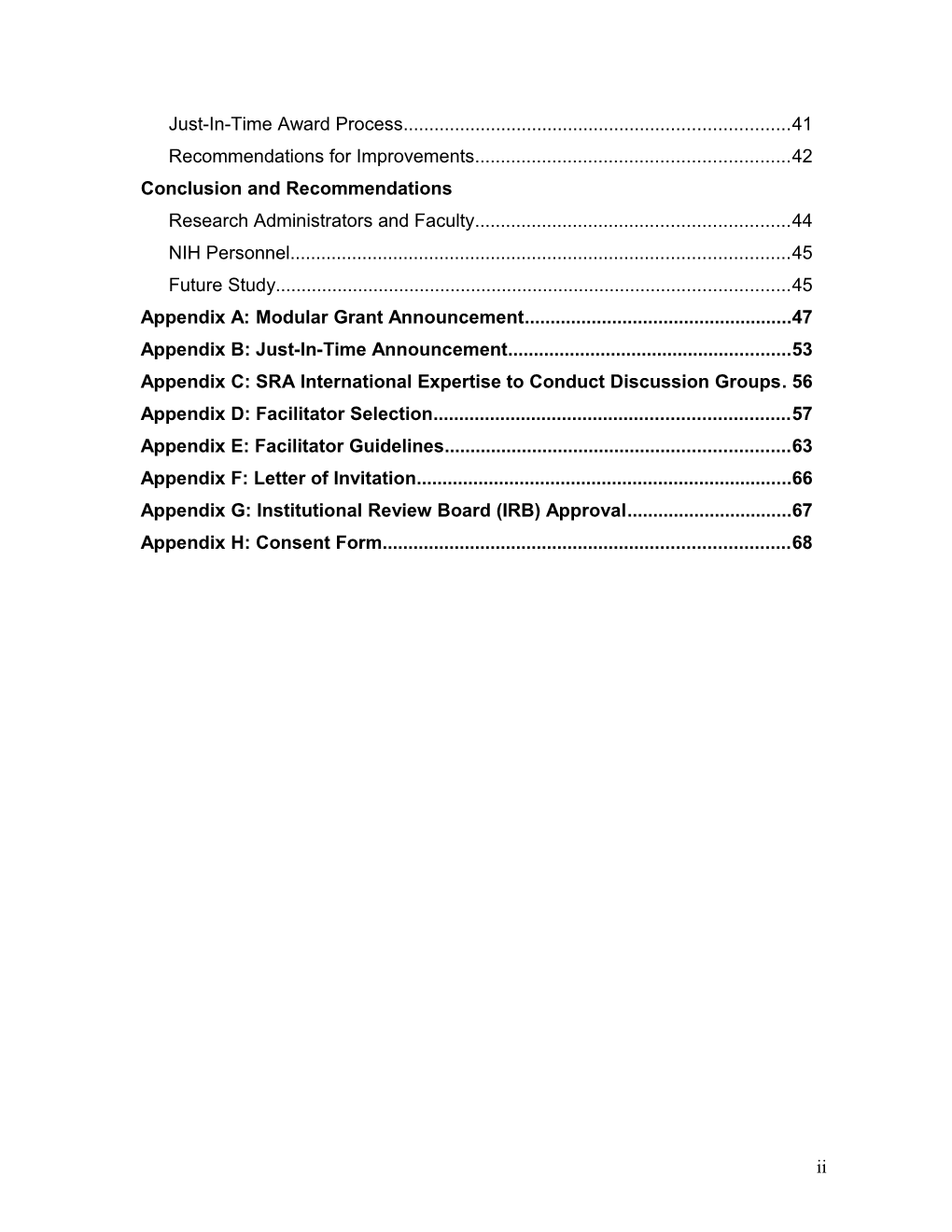 Table of Contents s303