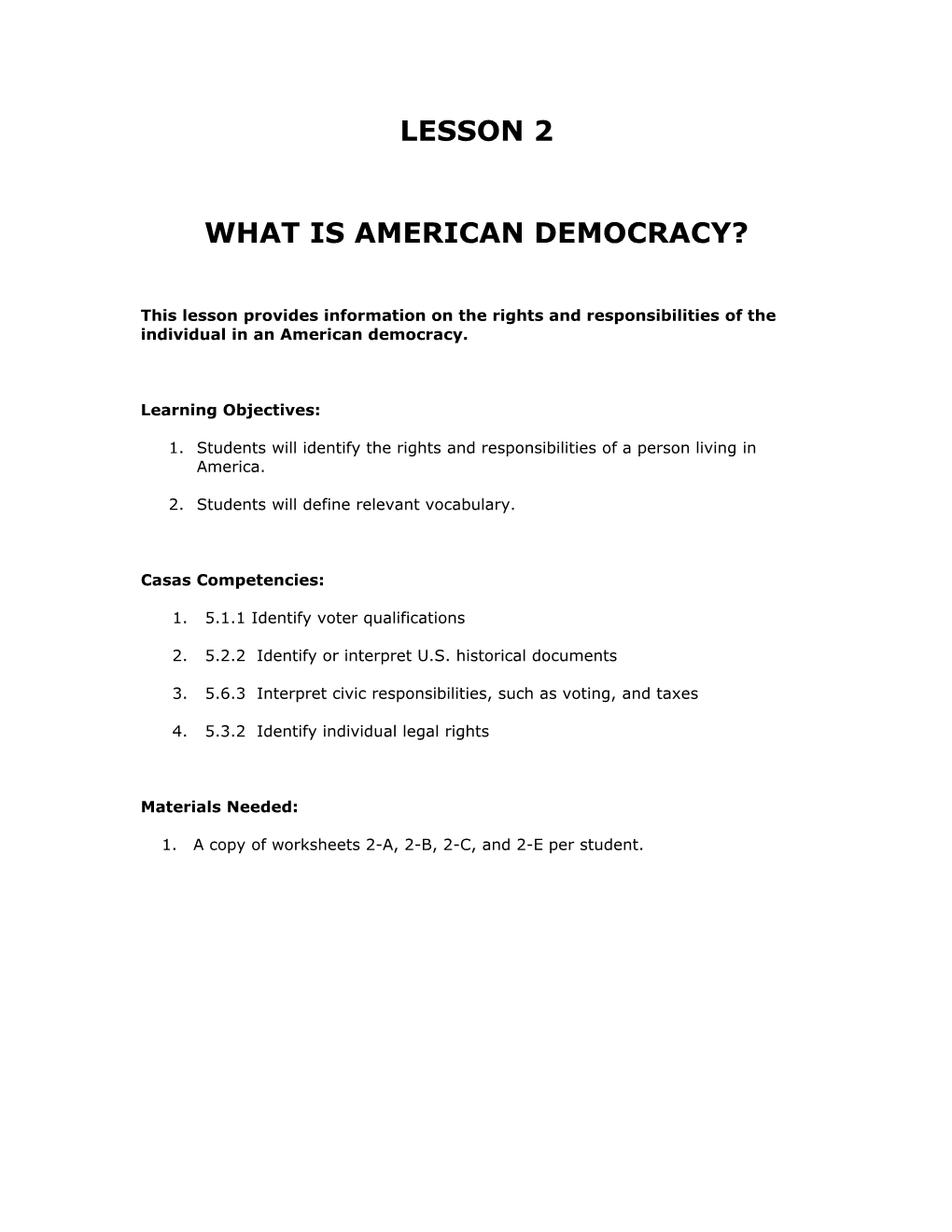 What Is American Democracy?