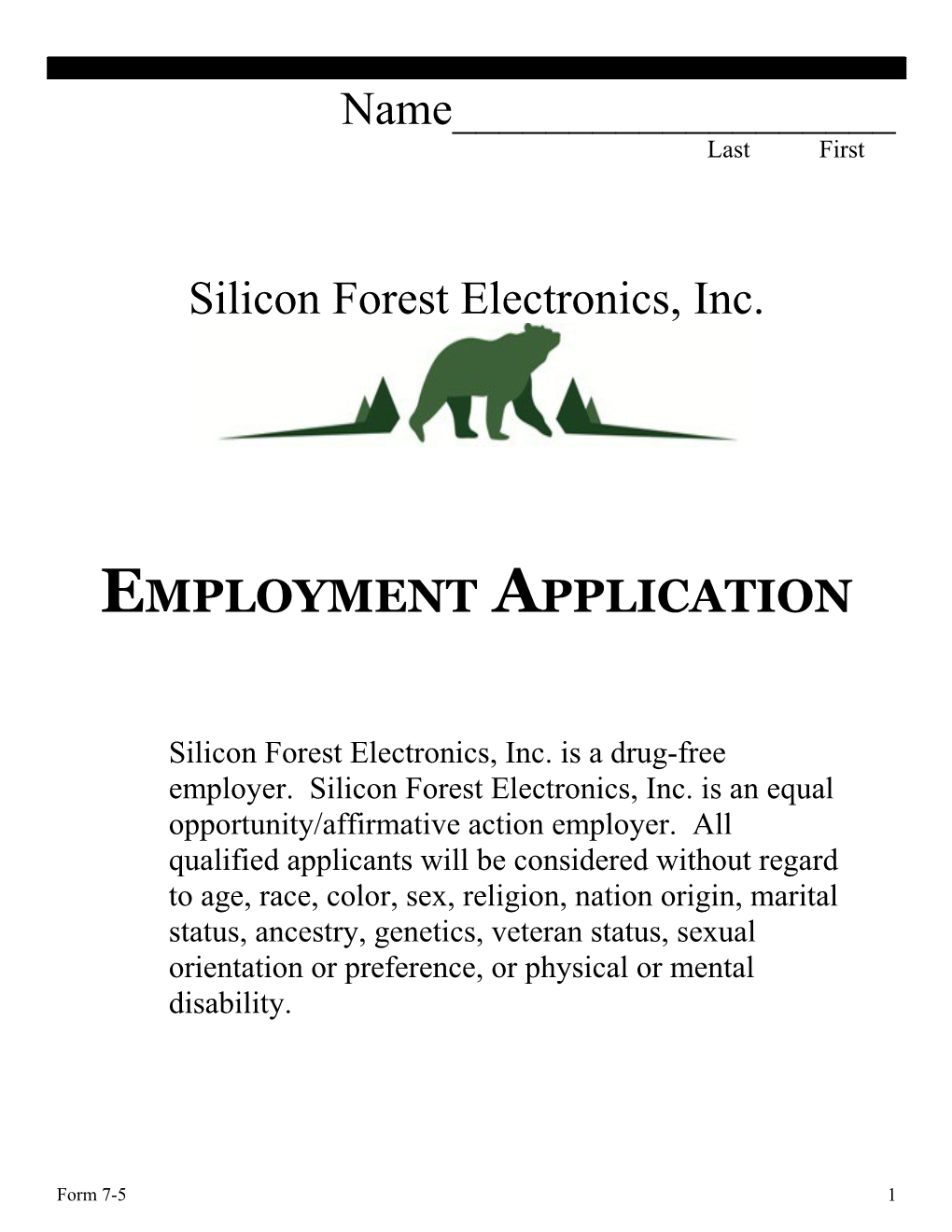 Silicon Forest Electronics, Inc