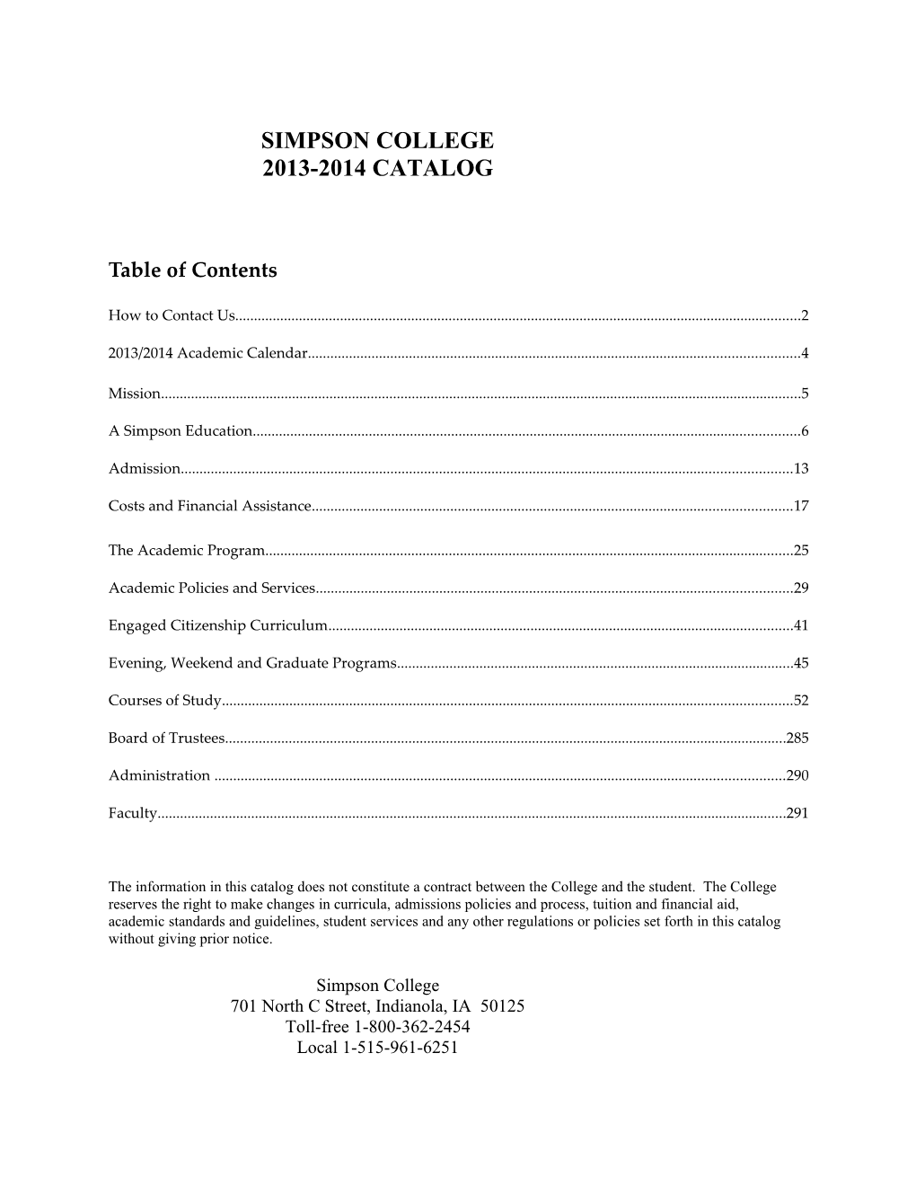 Table of Contents s610