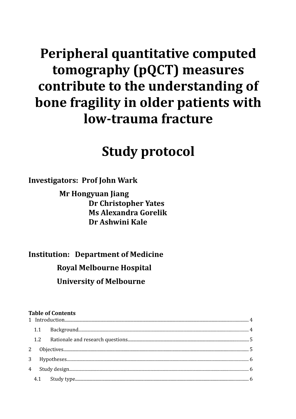 Peripheral Quantitative Computed Tomography (Pqct) Measures Contribute to the Understanding