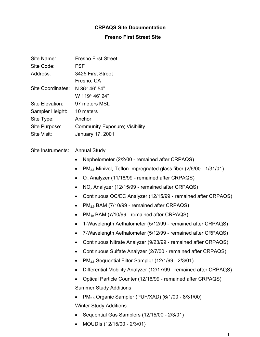 CRPAQS Site Documentation