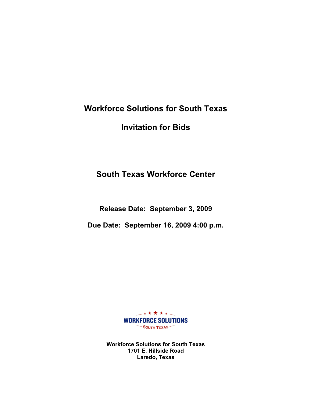 South Texas Workforce Development Board, Inc