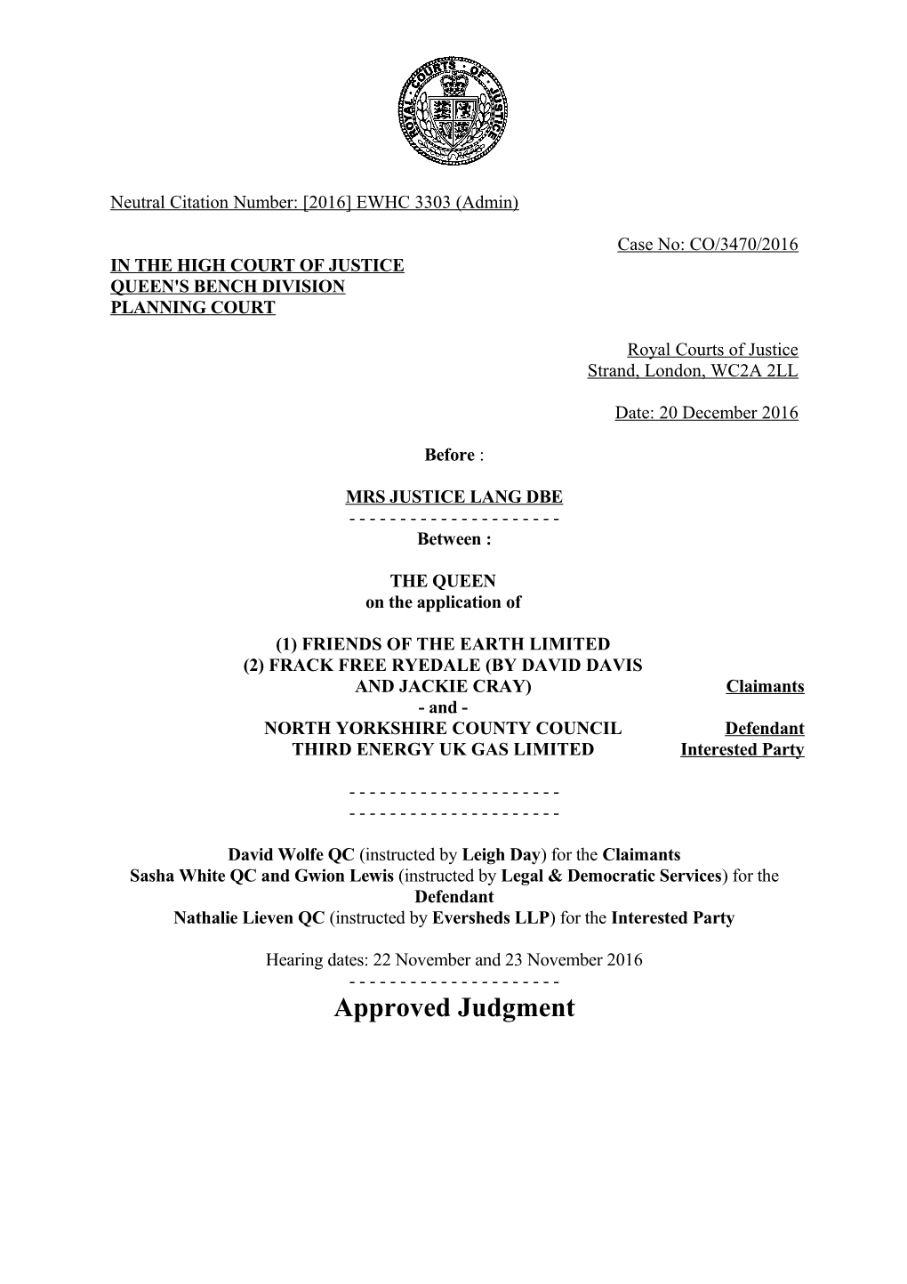 High Court Judgment Template s17