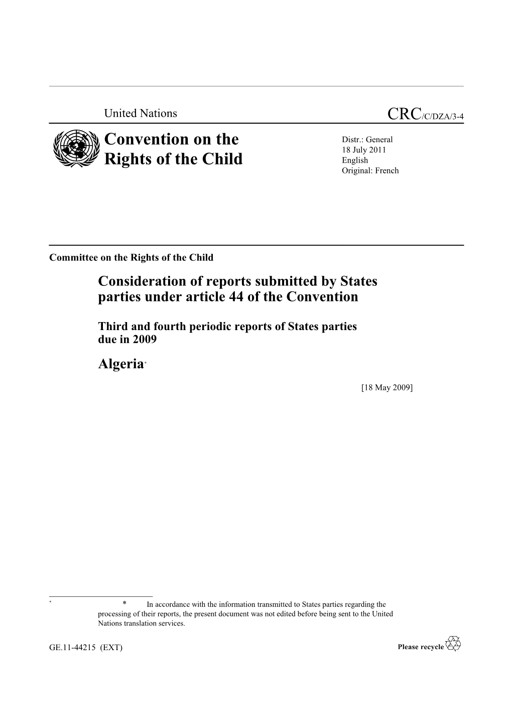 Committee on the Rights of the Child s16