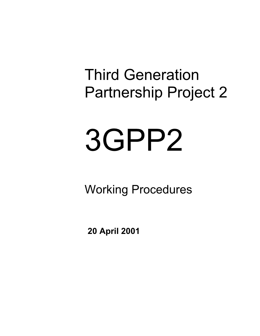 Third Generation Partnership Project 2