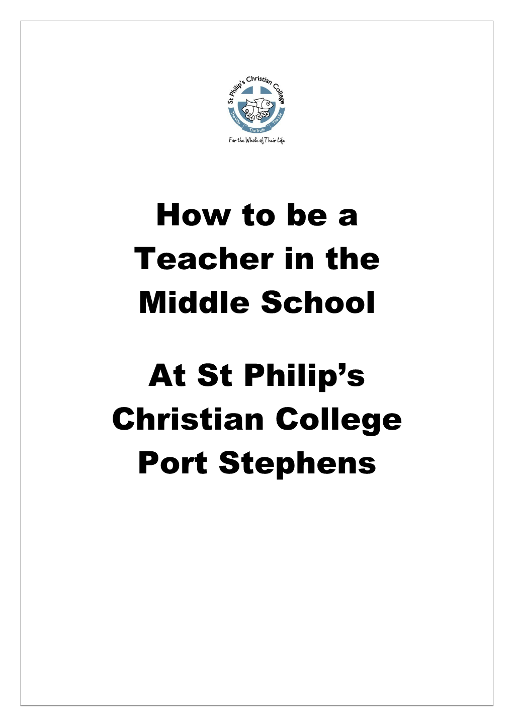 How to Be a Middle School Teacher at SPCC