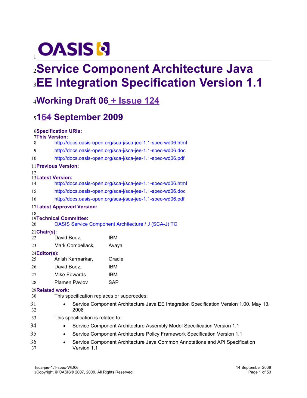 OASIS Specification Template s8