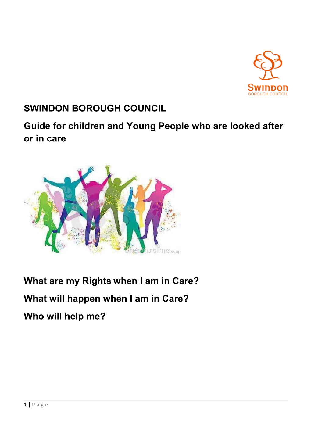 Guide for Children and Young People Who Are Looked After Or in Care