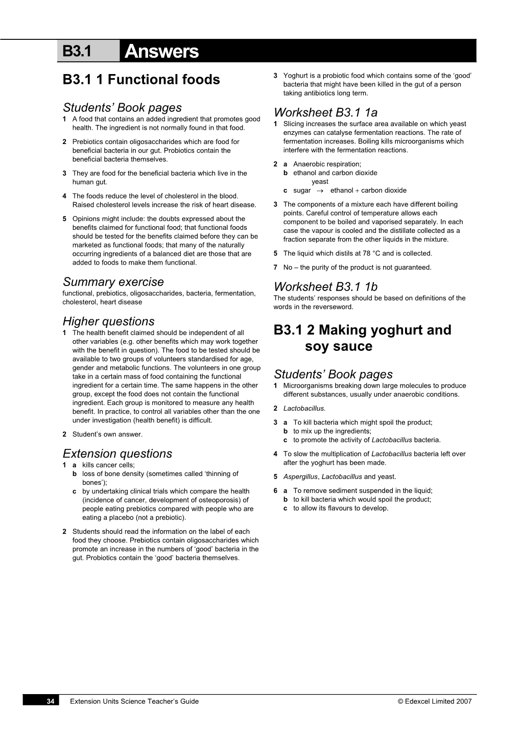 B3.1 1 Functional Foods