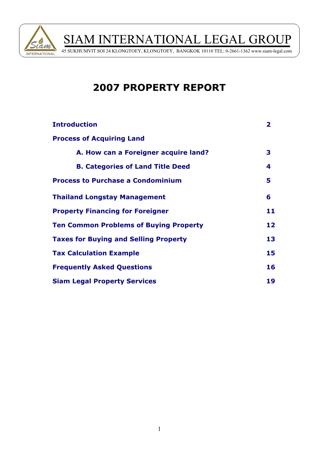 2007 Property Report
