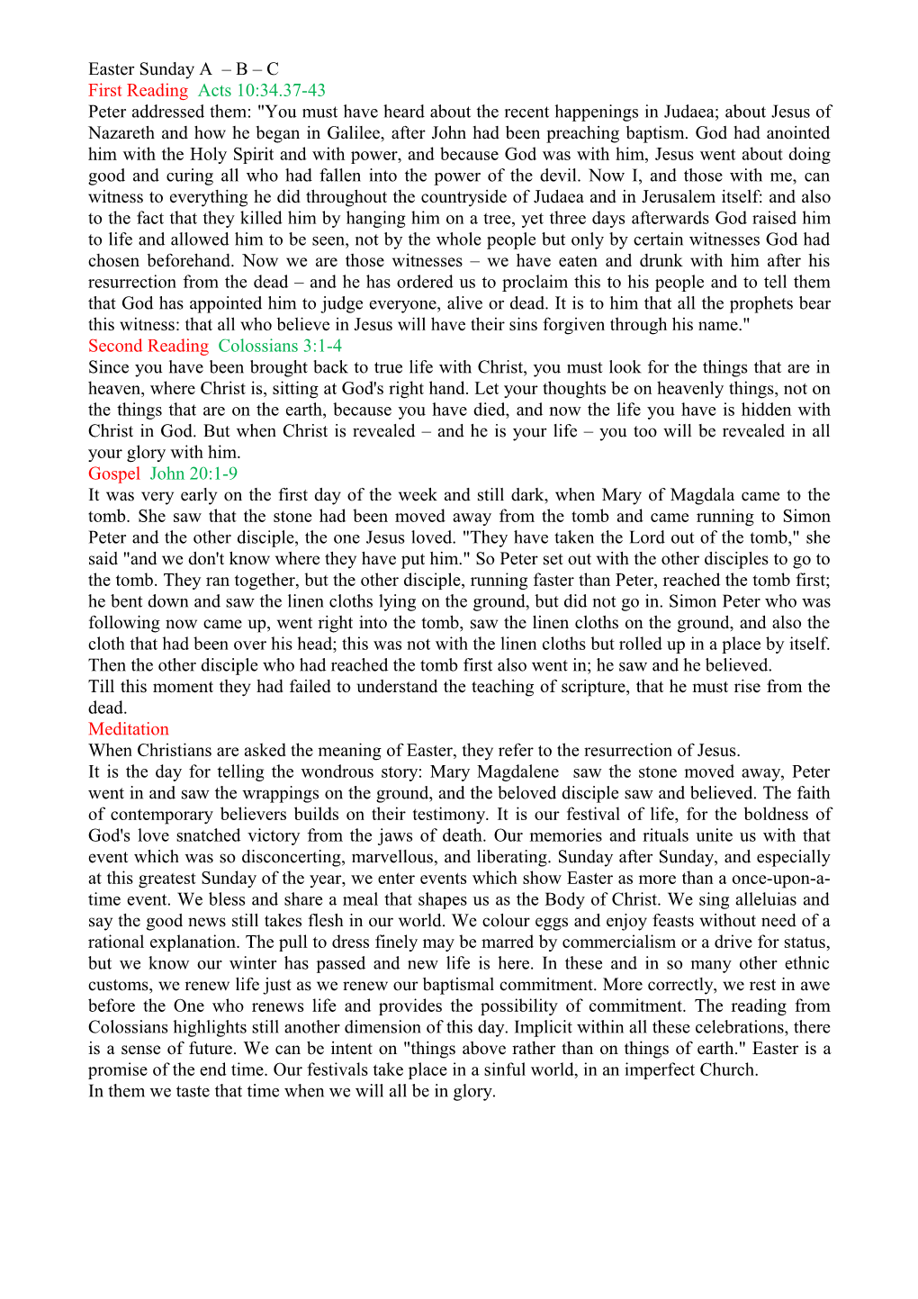 First Reading Acts 10:34.37-43 s1