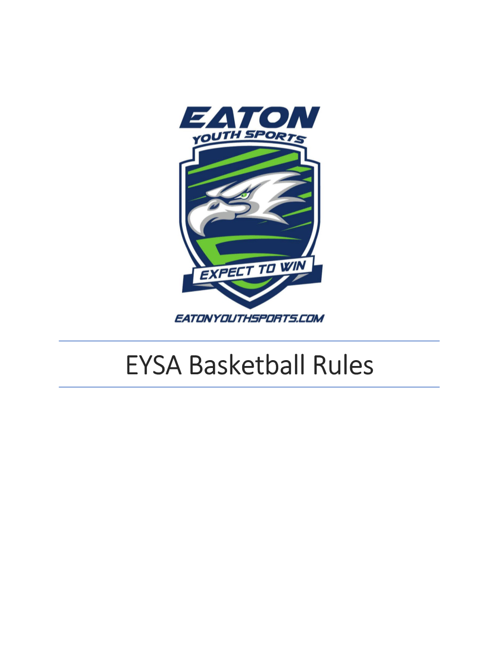 EYSA Basketball Rules