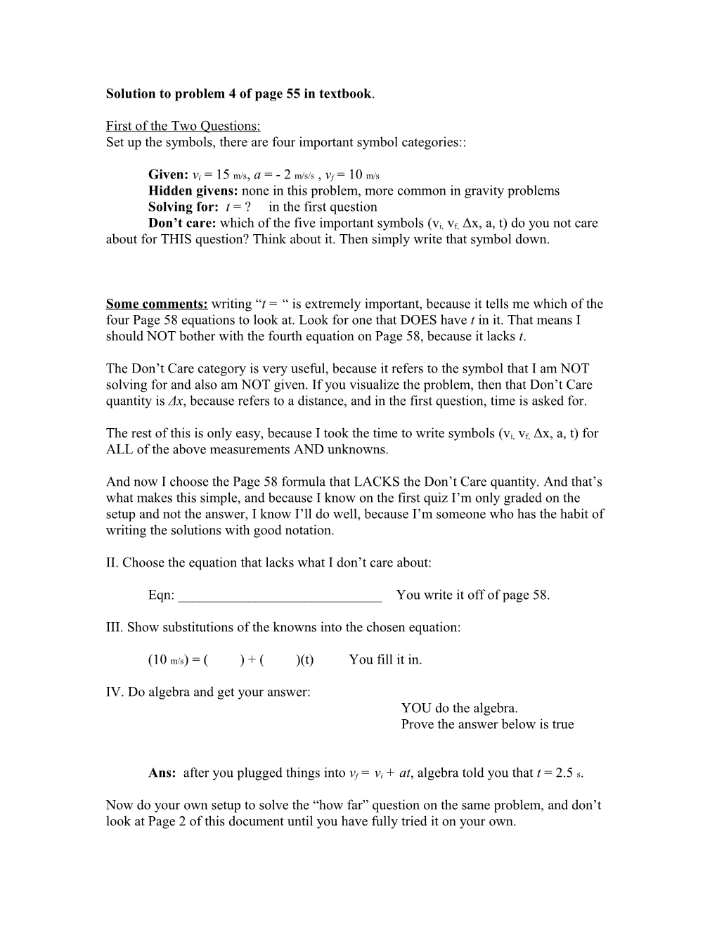 Solution to Problem 4A of Page 64 in Textbook