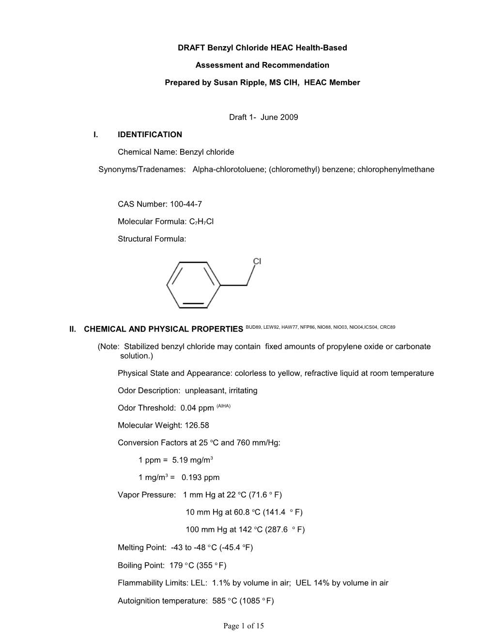 DRAFT Dichloroacetic Acid HEAC Health-Based