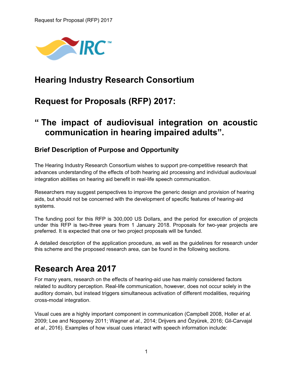 Hearing Industry Research Consortium