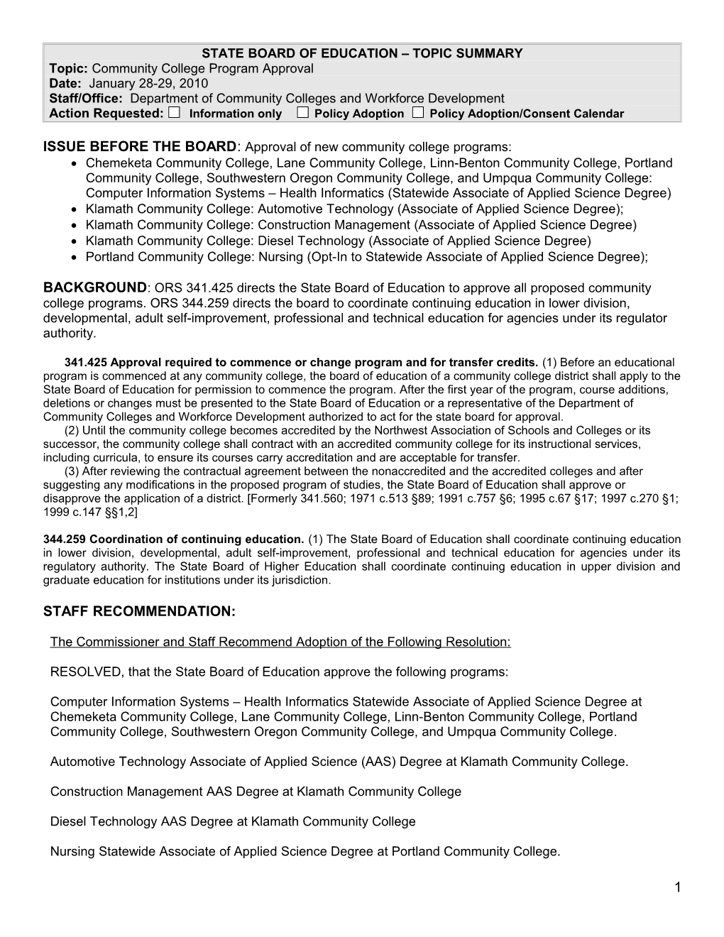 Oregon Department of Community Colleges and Workforce Development s2