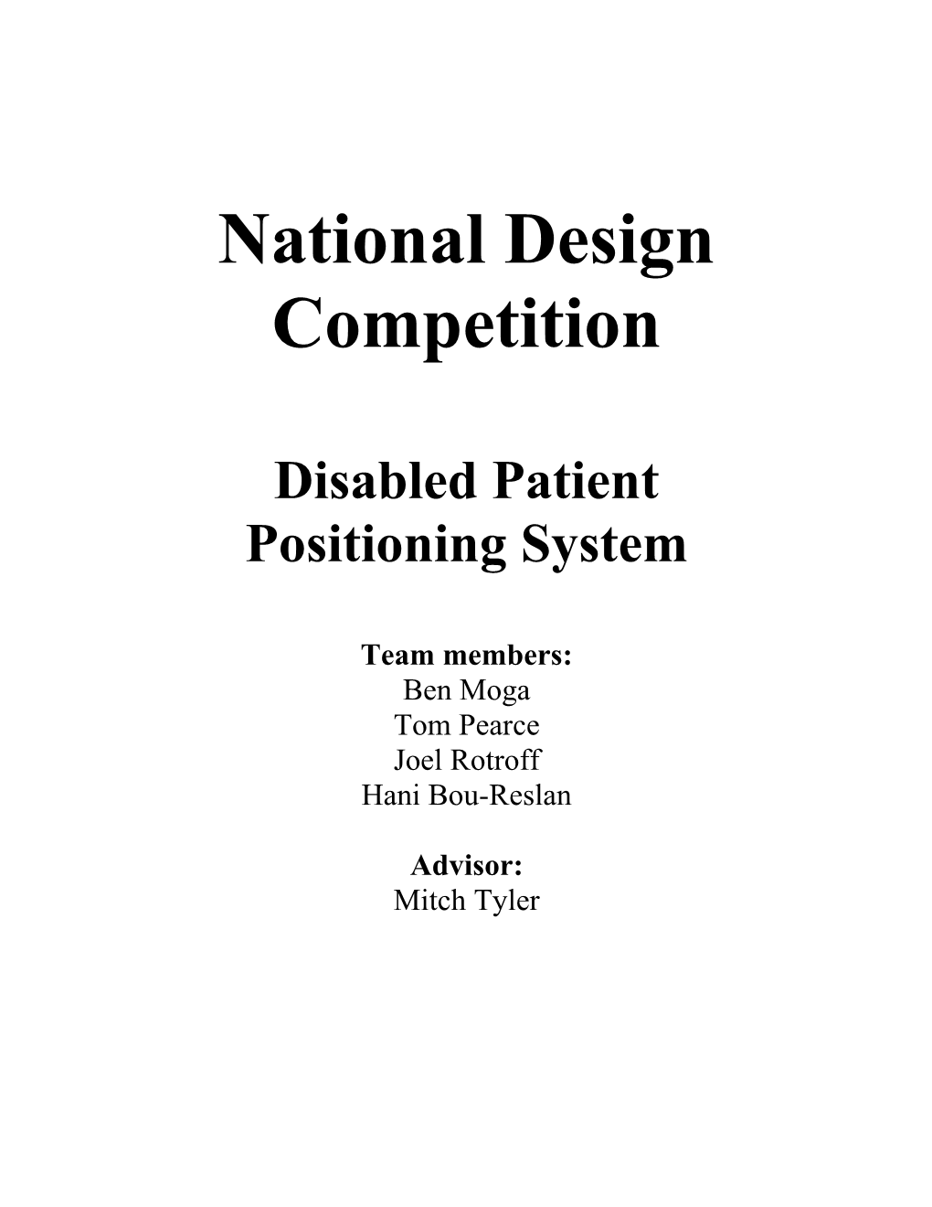 National Design Competition
