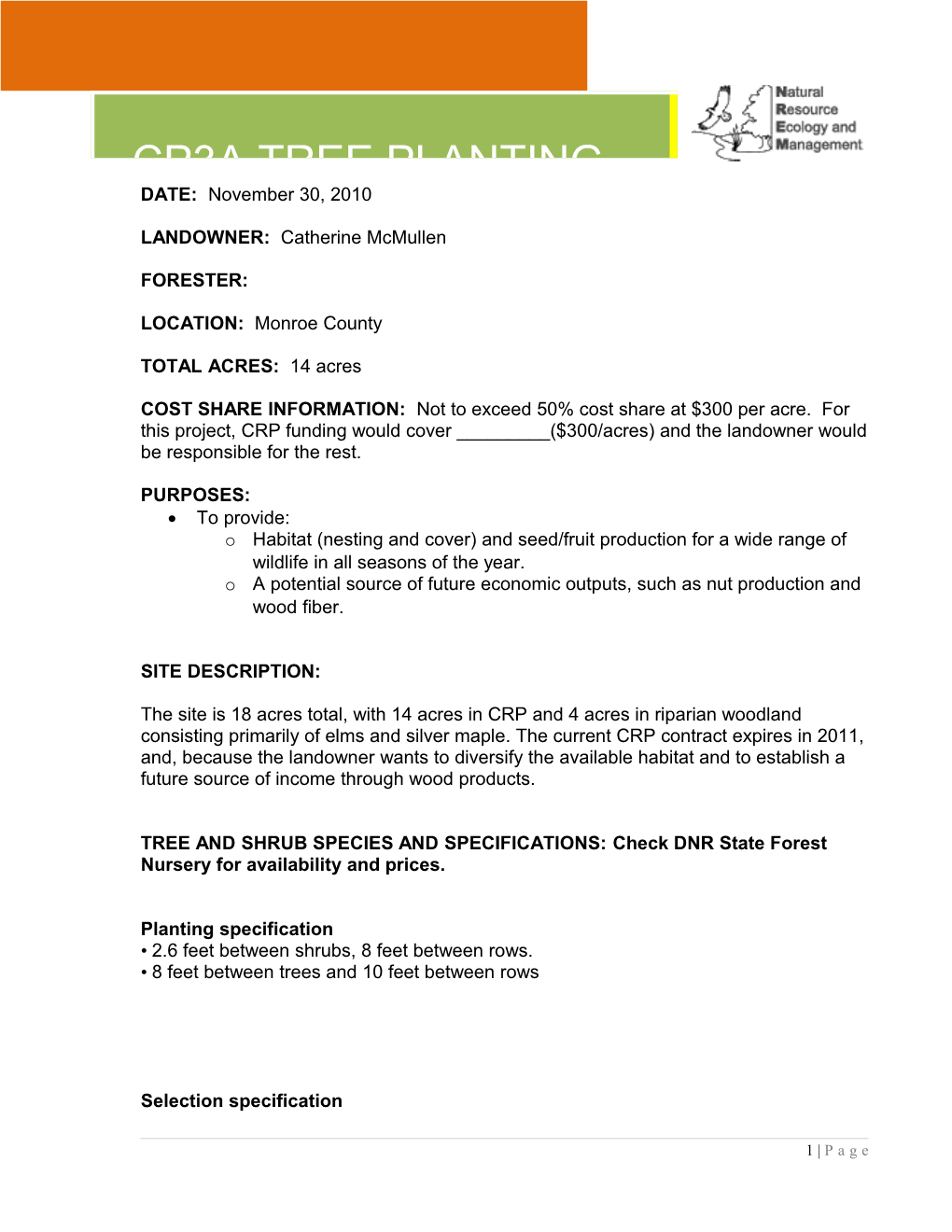 Riparian Buffer Planting