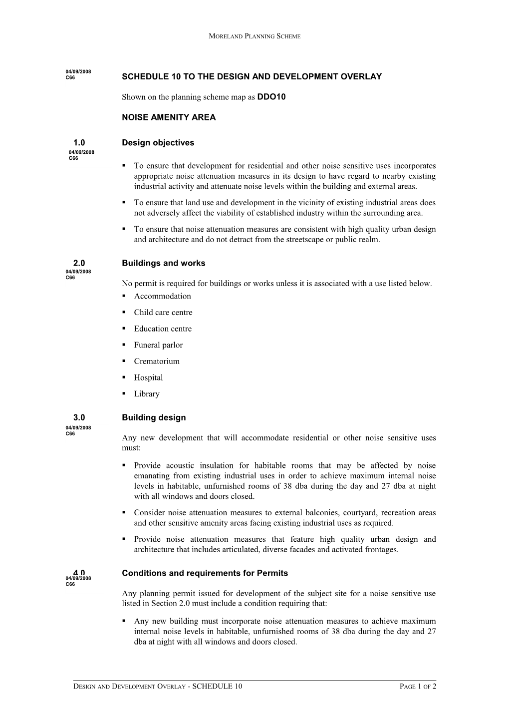 Moreland Planning Scheme