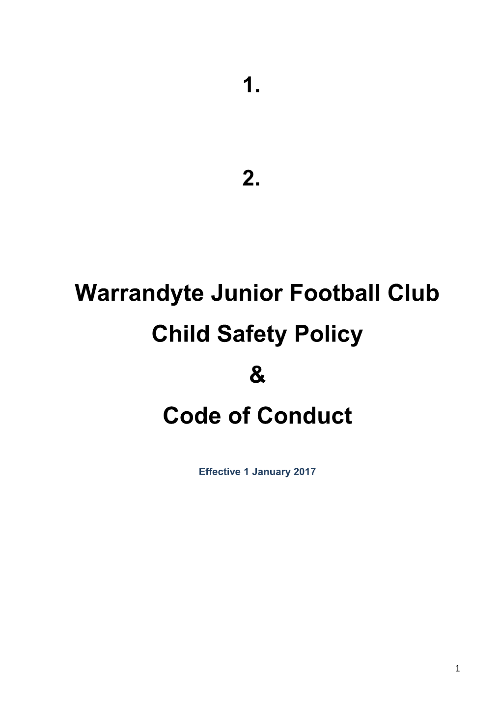 Warrandyte Junior Football Club