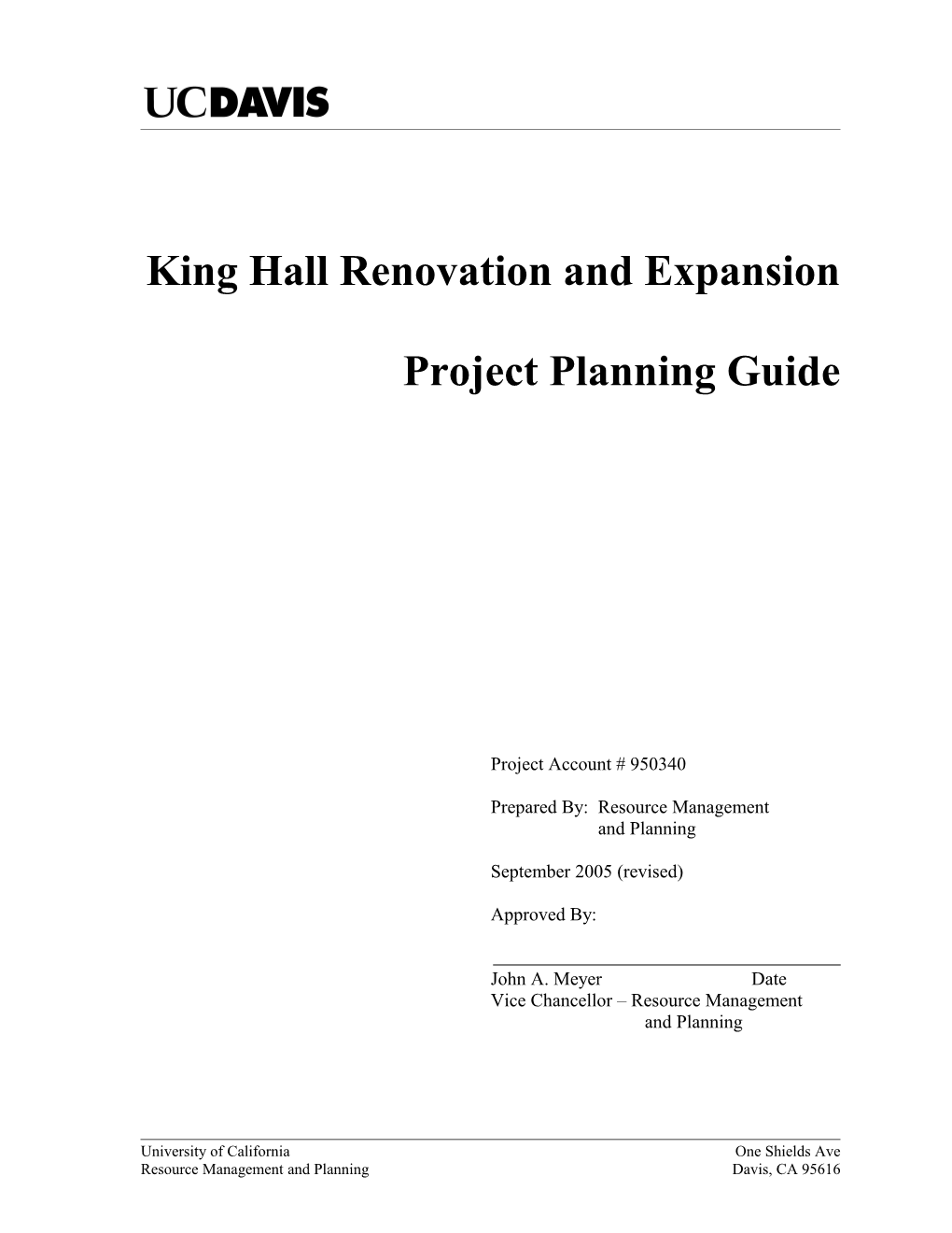 King Hall Renovation and Expansion