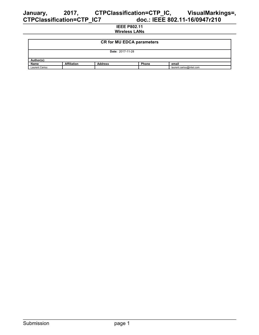 IEEE P802.11 Wireless Lans s147