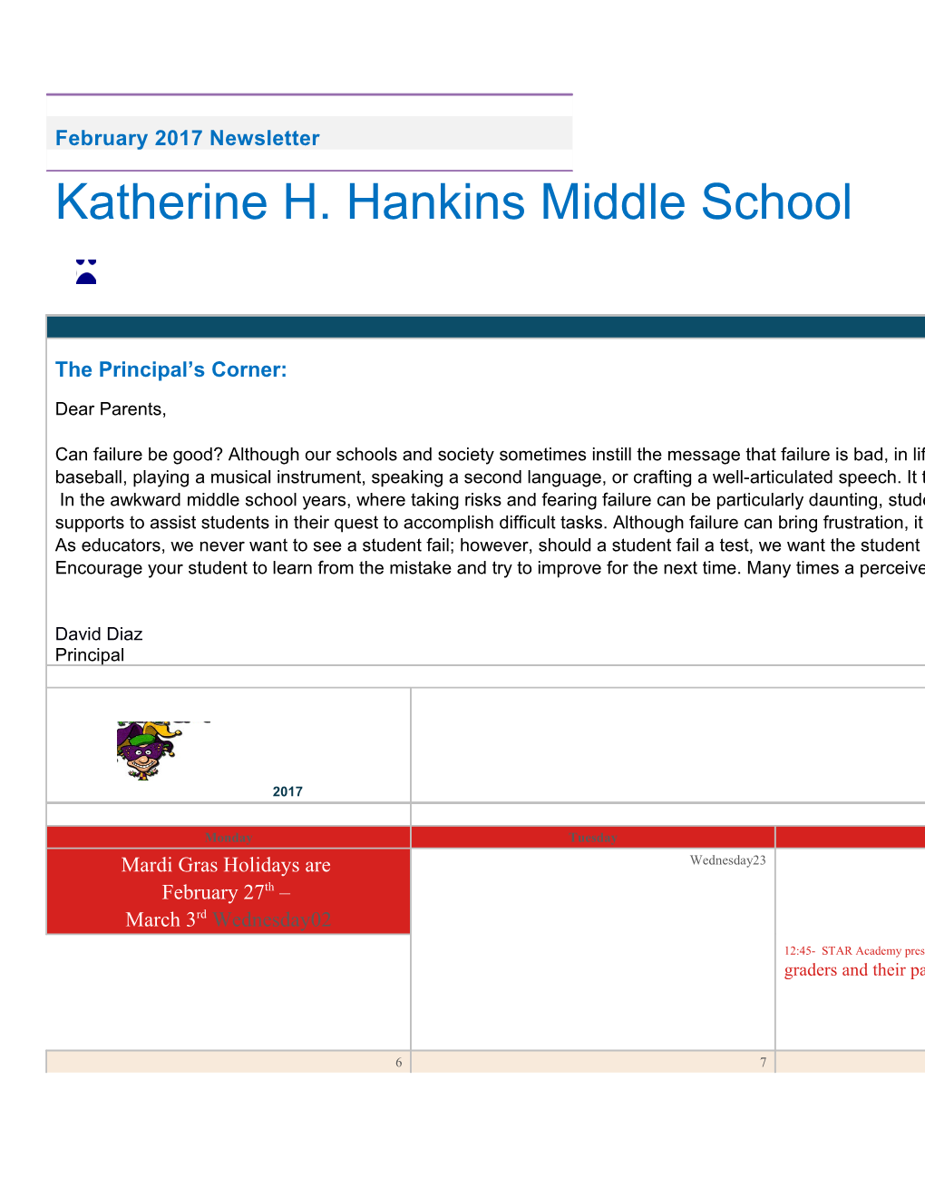 Katherine H. Hankins Middle School