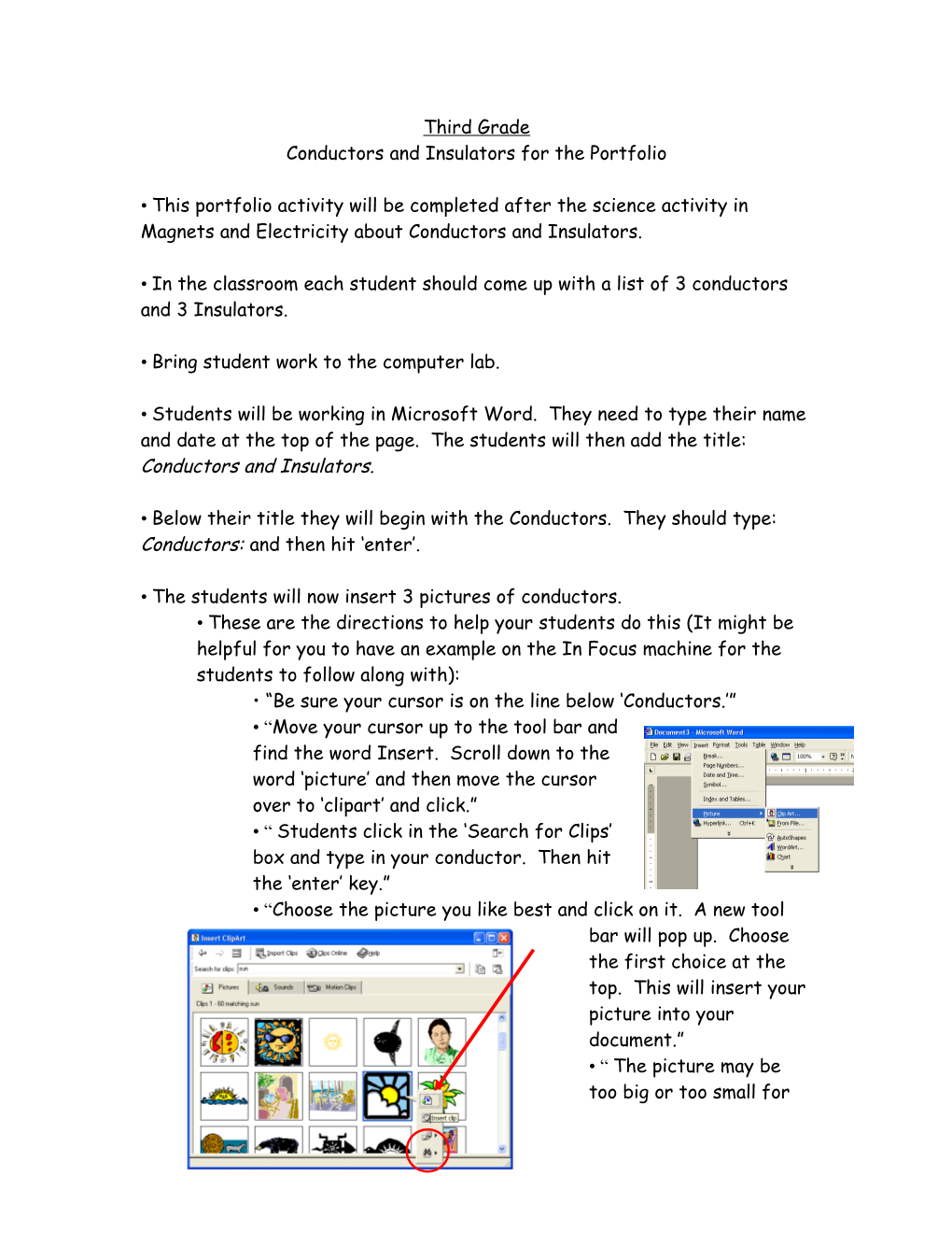 Conductors and Insulators for the Portfolio