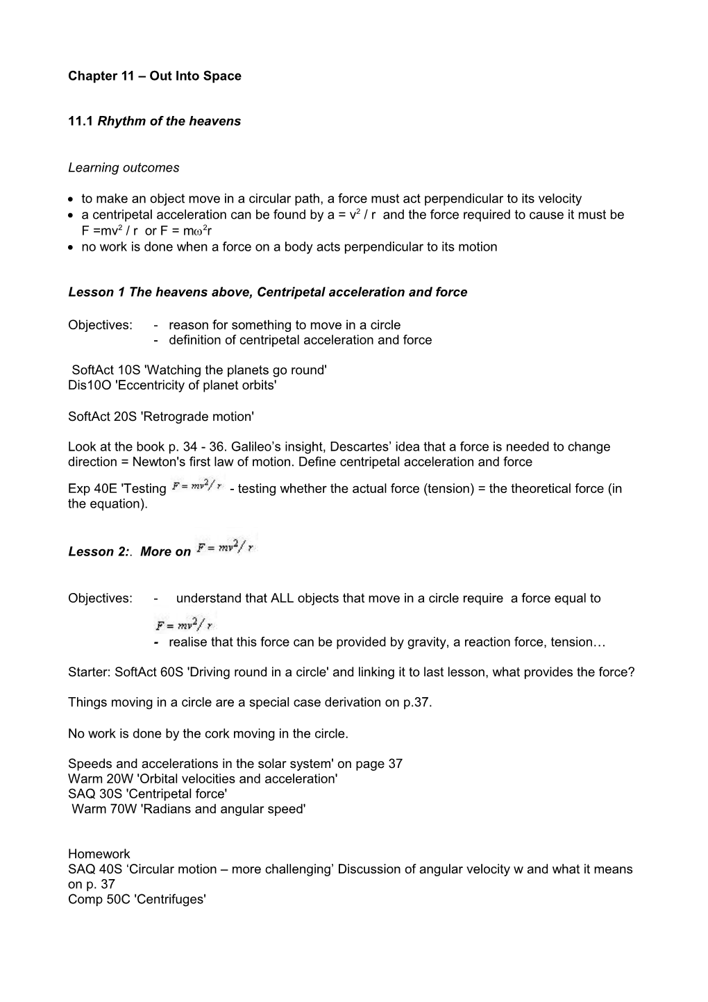 Chapter 4 - Learning Outcomes s1